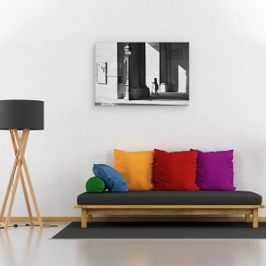 Tablou canvas - Lumina Si Umbra, Paris, Strada, Oameni, Arhitectura, Franta, 40 x 60 cm - Img 2