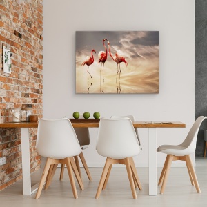 Tablou Canvas - Lupta, Natura, Cer, Nori, Animal, 75 x 100 cm - Img 4