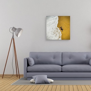 Tablou canvas - Mai Aproape, Aeriana, Paradis, Statiune, Plaja, Tarm, 60 x 60 cm - Img 2