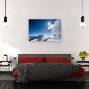 Tablou canvas - Mai Mare, Actiune, Sport, Schior, 60 x 90 cm - Img 3