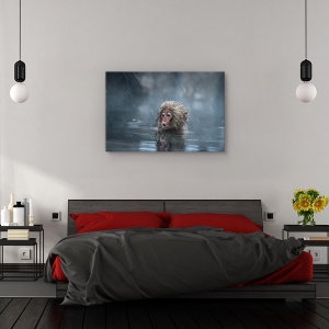 Tablou canvas - Mama!, Nature, Maimuta, Apa, Dragut, 80 x 120 cm - Img 3