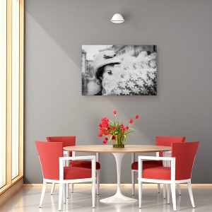 Tablou canvas - Mary Poppins, Ploios, Umbrela, Ochi, Fata, 60 x 90 cm - Img 4