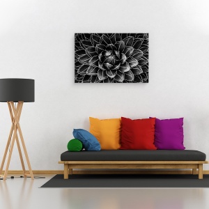 Tablou canvas - Matematica Naturala, Inchis, Detaliu, Simetrie, Botanic, Macro, Abstract, 80 x 120 cm - Img 2