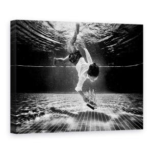 Tablou canvas - Mercan, Sub Apa, Barca, Vapor, Piscina, Suprafata, 75 x 100 cm