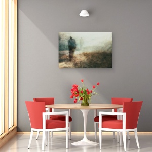 Tablou canvas - Mergem Singuri Pe Drum, Moale, Incetosat, 40 x 60 cm - Img 4