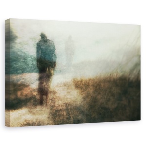 Tablou canvas - Mergem Singuri Pe Drum, Moale, Incetosat, 60 x 90 cm