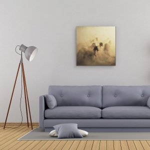 Tablou Canvas - Migrarea Cailor, Cappadocia, Praf, 60 x 60 cm - Img 2