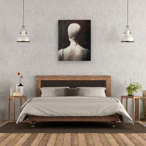 Tablou canvas - Minunata Baie, Portret, Femeie, Vintage, Baie, 40 x 50 cm - Img 3