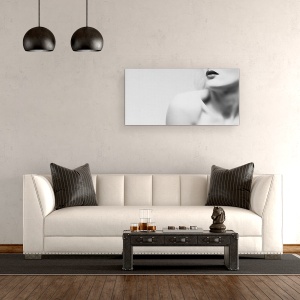 Tablou canvas - Mister, Fata, Buze, Model, Studio, Punct, 50 x 100 cm - Img 2