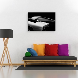 Tablou canvas - Miura, Abstract, Masini, Lumina, Umbra, Alb-Negru, 60 x 90 cm - Img 2