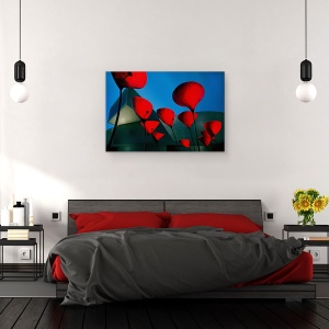 Tablou canvas - Muzeul Maxxi, Arhitectura, Floare, Abstract, Fara Cuvinte, 40 x 60 cm - Img 3