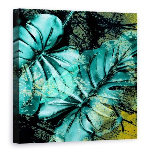 Tablou canvas - Natura, Frunza, Galben-Verde, Pictura Ii, 60 x 60 cm