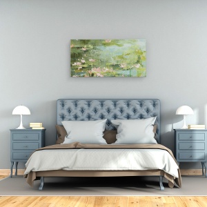 Tablou canvas - Natura, Lac, Acvatic, Pictura, 50 x 100 cm - Img 3