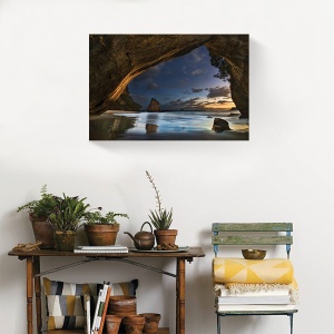 Tablou decorativ canvas peisaj natură din peșteră 60x90 cm