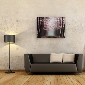 Tablou canvas - Natura, Peisajul, Padurea, CopacII Infloriti, 50 x 70 cm - Img 2