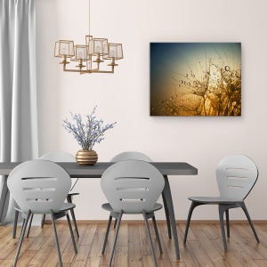 Tablou Canvas - Noapte Tandra,Picatura, Apa, Umed, Bland, 40 x 50 cm - Img 4