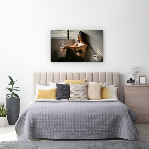 Tablou canvas - Nr. 44, Femeie, Fum, Fumator, 50 x 80 cm - Img 3