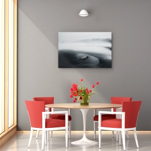 Tablou canvas - O dimineata..., Peisaj, Pacific, Ceata, Plaja, 80 x 120 cm - Img 4