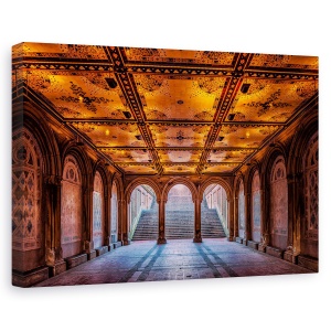 Tablou canvas - O Plimbare In Parc, Parc, Galerie, Parc Central, New York, 60 x 90 cm