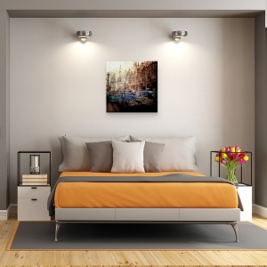 Tablou canvas - Ora De Varf - Gran Teatro De La Habana, Arhitectura, Masini, 90 x 90 cm - Img 3