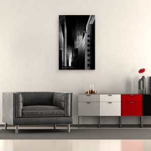 Tablou canvas - Oras Intunecat, New York, Manhattan, Chrysler, Cladire, 40 x 60 cm - Img 2
