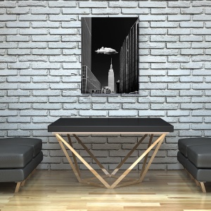 Tablou canvas decorativ New York Empire State Building alb-negru