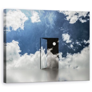 Tablou canvas - Orizontul Evenimentelor, Luna, Cer, Usa, 60 x 75 cm