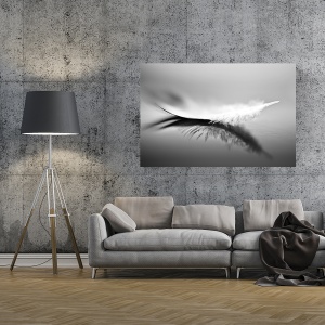 tablou decorativ modern living alb-negru pe canvas 80x120 cm