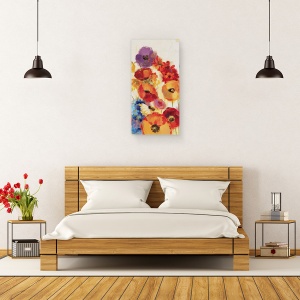Tablou canvas - Panou de gradina vesel III, 50 x 100 cm - Img 3