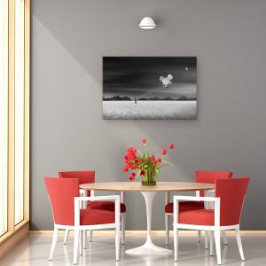 Tablou canvas - Paznicul Timpului, Ireal, Om, Timp, Paznic, Singur, 40 x 60 cm - Img 4