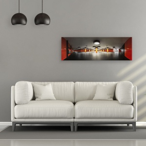 Tablou canvas - Pe Scena, Germania, Berlin, Panorama, Arhitectura, Subteran, 30 x 90 cm - Img 2