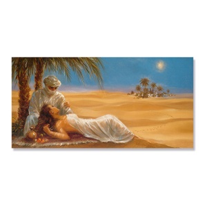 Tablou Canvas - Peisaj, Desert, Soare, Arabi, Camila, 50 x 100 cm