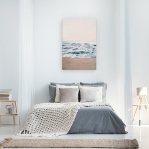 Tablou canvas - Peisaj, Natura, Mare, Valuri, Nisip, Apus De Soare II, 80 x 120 cm - Img 3