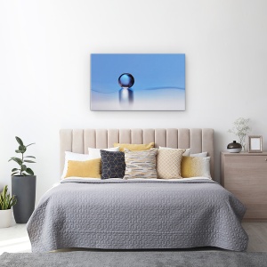 Tablou canvas - Pentru A Gasi Linistea, Albastru, Abstract, Apa, Perla, 50 x 80 cm - Img 3
