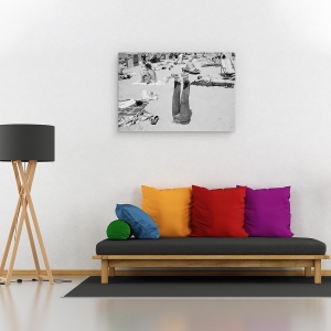 Tablou canvas - Permanent, Plaja, Pantaloni, Nisip, Amuzant, 80 x 120 cm - Img 2