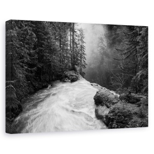 Tablou canvas - Peste Cascada, Peisaj, Apa, Copac, Padure, Rau, 60 x 90 cm