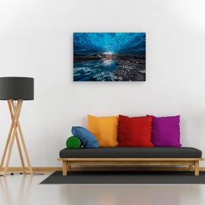 Tablou canvas - Pestera de Gheata, Pestera, Pestera, Pestera de Gheata, Gheata, Racoare, Iarna, 80 x 120 cm - Img 2