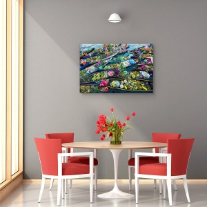 Tablou decorativ canvas abstract Piața Plutitoare Banjarmasin