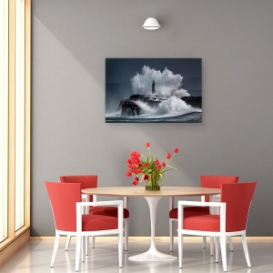 Tablou canvas - Pieptene, Insula, Val, Spuma, Far, Explozie, 80 x 120 cm - Img 4