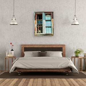 Tablou canvas - Pisicile Dragute, Pet, Animal, Fereastra, 60 x 75 cm - Img 3