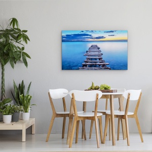 Tablou canvas - Ponton, Peisaj Marin, Zadar, Croatia, 50 x 80 cm - Img 4