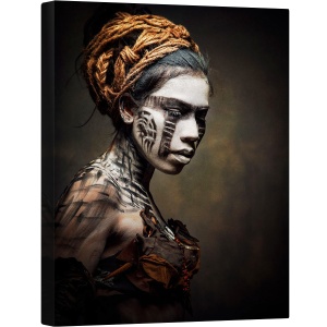 Tablou canvas - Portret de Femeie, Portret, Pictura Faciala, Fata, 60 x 80 cm