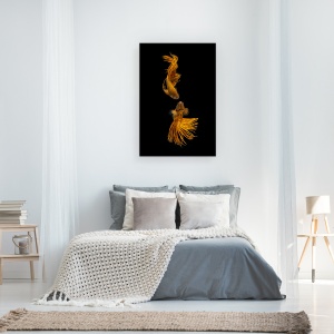 Tablou canvas - Povestea De Dragoste A Pestilor De Aur, Animal, 60 x 90 cm - Img 3