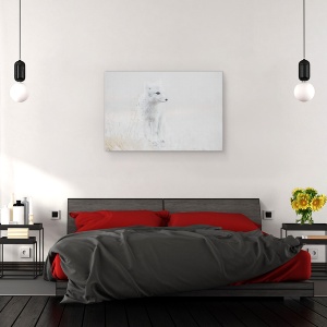 Tablou canvas - Privind In Jur, Animal, Vulpe, Dragut, Punct, 40 x 60 cm - Img 3