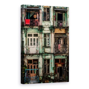 Tablou canvas - Ramasitele Unei Alte Ere, Fatada, Balcon, Arhitectura, 60 x 90 cm