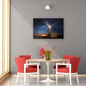 Tablou canvas - Rasaritul Lunii Si Farul, Australia, Sydney, Far, Peisaj, Arhitectura, 40 x 60 cm - Img 4