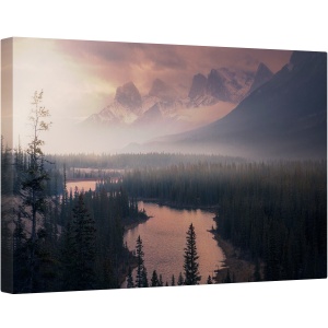 Tablou canvas - Revenant, Progres, Canada, Peisaj, Munte, Roz, 40 x 60 cm