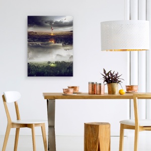 Tablou canvas - Salveaza Lumea, Persoana, Peisaj, Speranta, Jungla, 50 x 70 cm - Img 4
