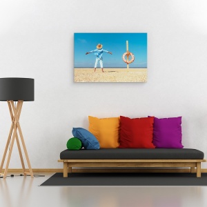 Tablou canvas - Sarbatori, Plaja, Sarbatori, Vacanta, Palarie, 40 x 60 cm - Img 2