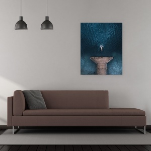 Tablou canvas - Sari, Lac, Apa, Om, Sport, 60 x 75 cm - Img 2